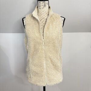 J.Jill Cream Fleece Vest